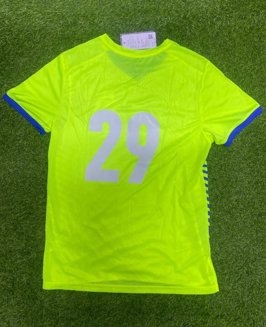 Volt green jersey, back with number